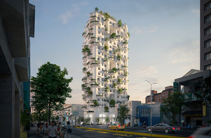 برج مسکونی «آیلند» اثر دفتر معماری MVRDV در تایوان